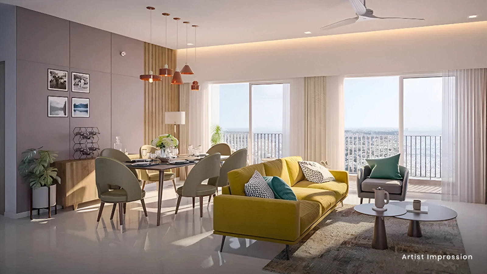 Mahindra New Haven Hosur Road Bangalore living room